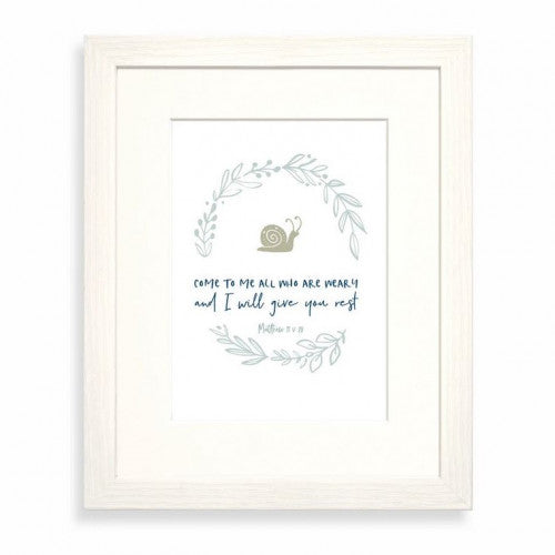Come To Me Calm Range Framed Print 7 x 5 - The Christian Gift Company