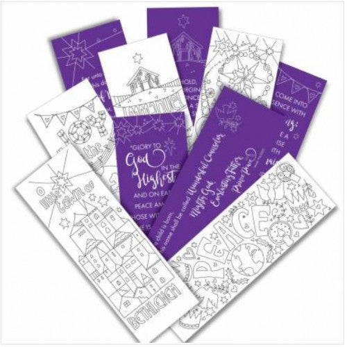 10 Christmas Bookmarks To Colour - The Christian Gift Company