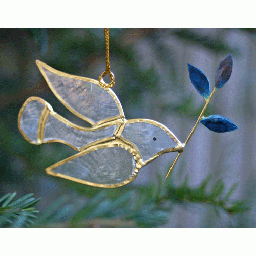 Capiz Dove Decoration - The Christian Gift Company