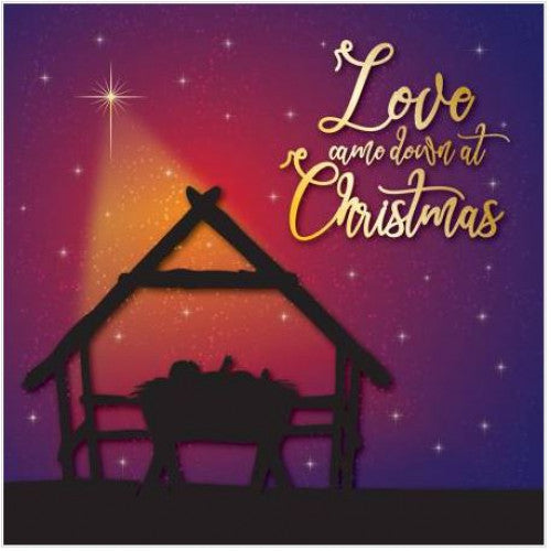 Christmas Cards 10 Pack Manger Luxury - The Christian Gift Company
