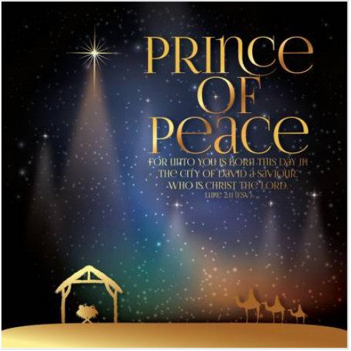 Christmas Cards 10 Pack Prince Of Peace Luxury - The Christian Gift Company