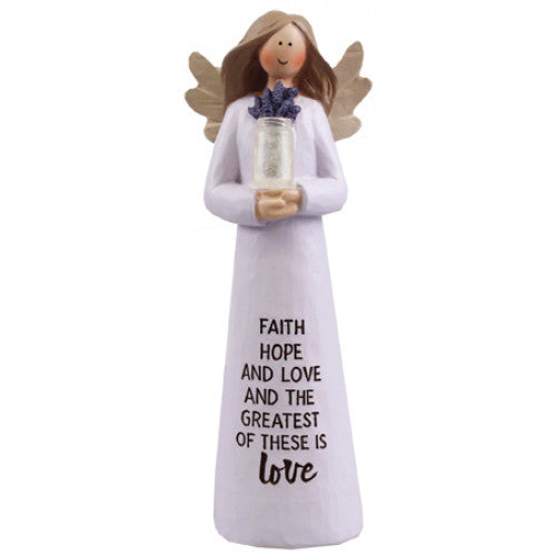 Faith Hope Love Message Angel - The Christian Gift Company