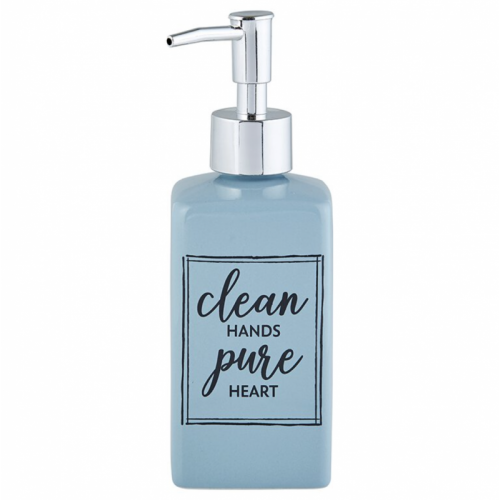 Clean Hands Pure Heart Soap Dispenser - The Christian Gift Company