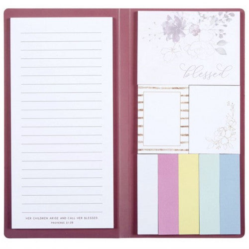 Blessed Notepad and Sticky Post-Its - The Christian Gift Company