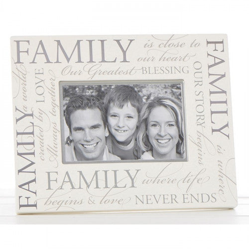 Cream Family Photo Frame - The Christian Gift Company