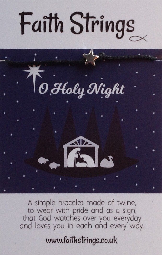 Faith Strings Bracelet - O Holy Night - The Christian Gift Company
