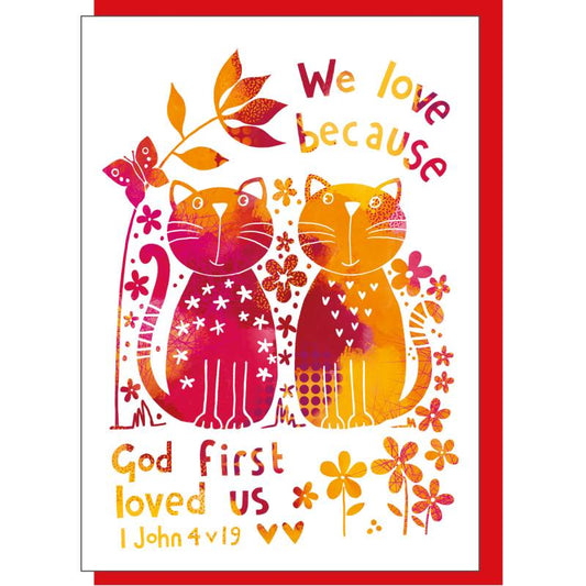God First Loved Greetings Card - The Christian Gift Company