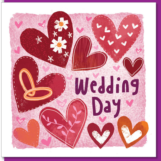 Wedding Day Hearts Card - The Christian Gift Company