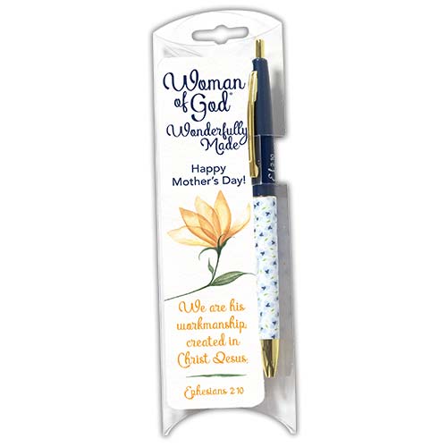 Woman Of God Mothering Sunday Pen And Bookmark Set - The Christian Gift Company