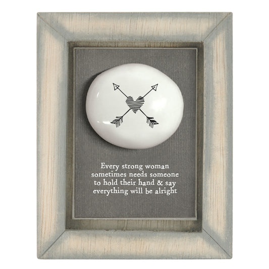 Strong Woman Pebble Picture - The Christian Gift Company