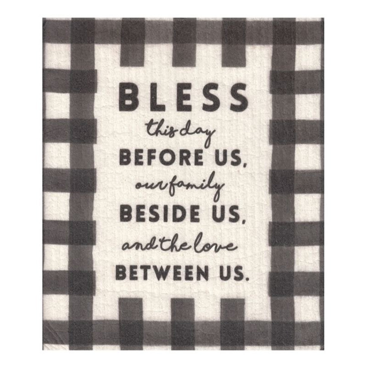 Organic Dish Cloth - Bless this day - The Christian Gift Company