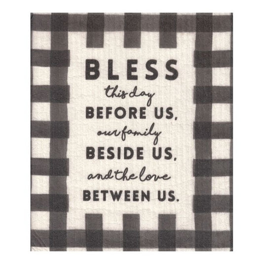 Organic Dish Cloth - Bless this day - The Christian Gift Company