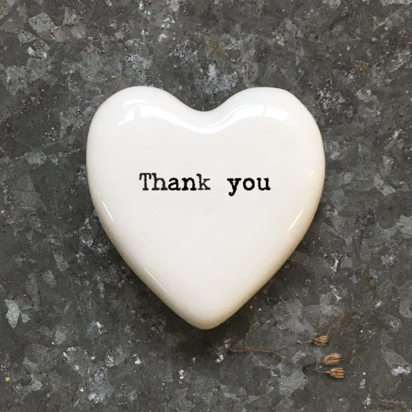 White heart token-Thank you - The Christian Gift Company