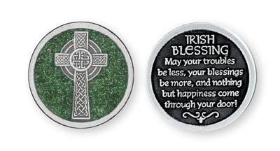 Pocket Token/Enamelled/Celtic Cross - The Christian Gift Company
