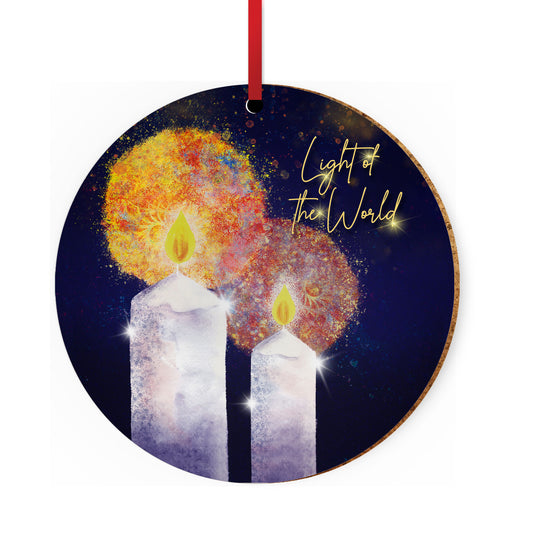 Candles Ceramic Christmas Decoration - The Christian Gift Company