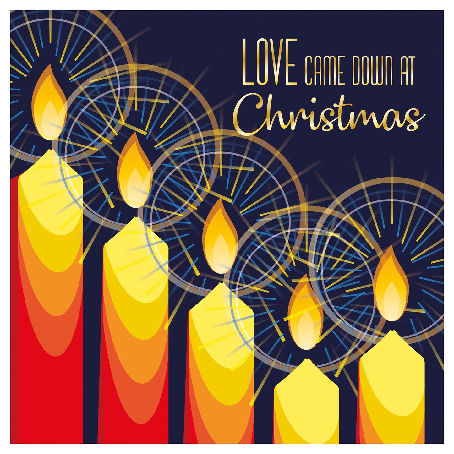 Love came candles Luxury Christmas Cards (pack of 10) - The Christian Gift Company