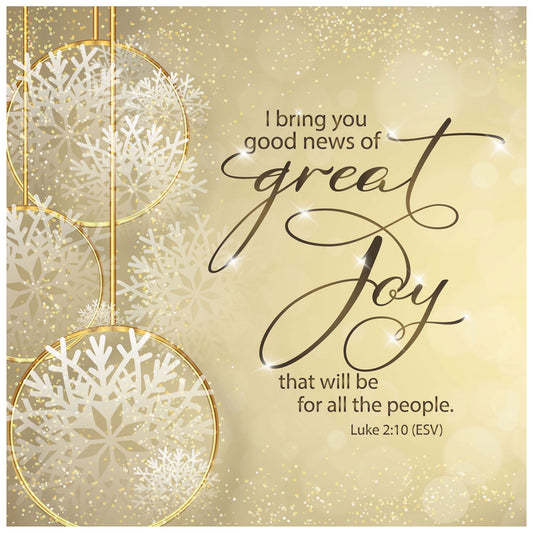 News of Great Joy Luxury Christmas Cards - The Christian Gift Company