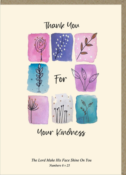 Thank You For Your Kindness Greetings Card - The Christian Gift Company