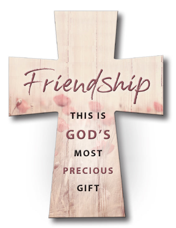 Resin Standing Cross/Friendship - The Christian Gift Company