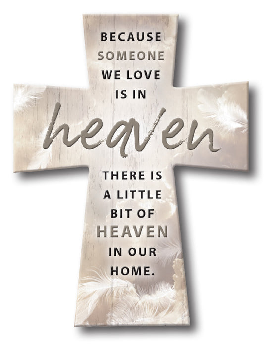 Resin Standing Cross/Someone In Heaven - The Christian Gift Company