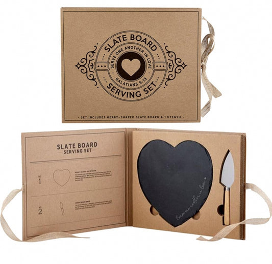 Slate Heart Cutting Board - The Christian Gift Company