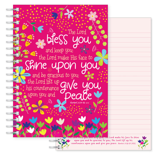 Bless you Pink A5 Notebook - The Christian Gift Company