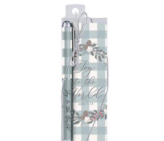Joy to the World Gift Pen with Bookmark - The Christian Gift Company
